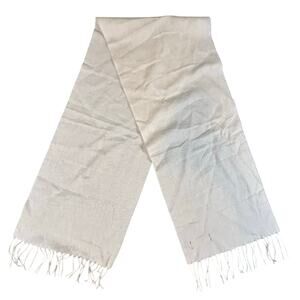 Cashmere‎ Scarf 20% Cashmere 80% Wool Tan 52"x12"